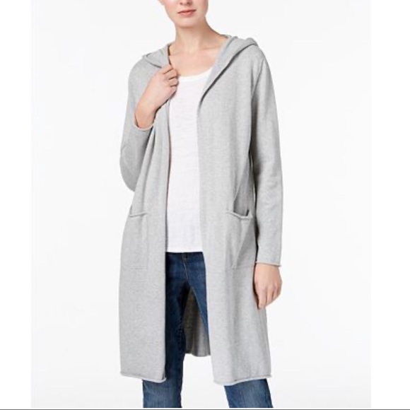 Eileen Fisher Sweaters - Eileen Fisher Organic Cotton Hooded Cardigan